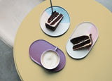 Assiettes ronde rose / jaune - Collection Gallery - HKLiving