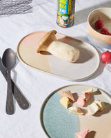 Assiettes ronde rose / jaune - Collection Gallery - HKLiving