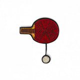 Broche "Ping pong" brodée main - Macon&Lesquoy