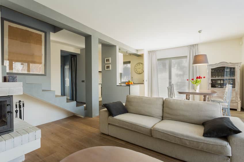 comfortable couch in room