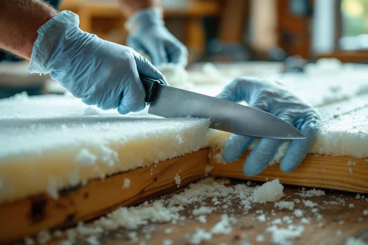 Comment couper de la laine de verre ?