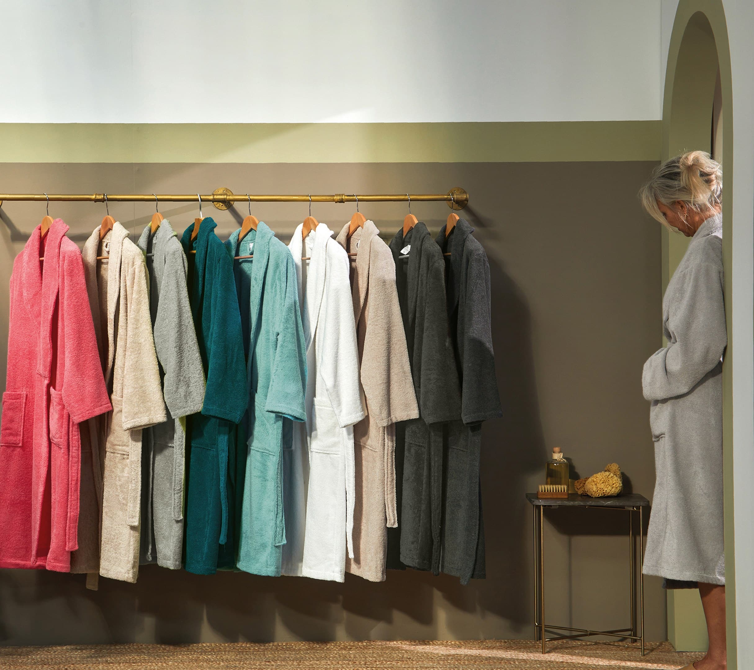 peignoir de bain coton, microfibre ou bambou